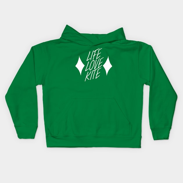 Life love kite Kids Hoodie by maxcode